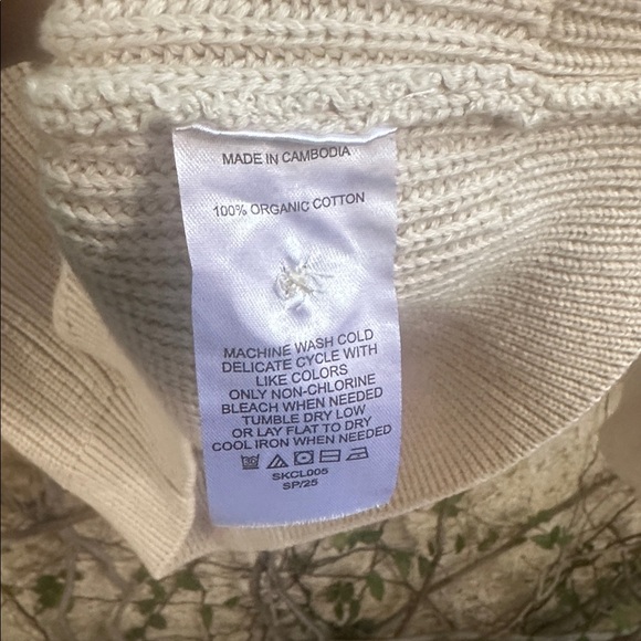 Quince Beige Button-Up Cardigan - Picture 5 of 6